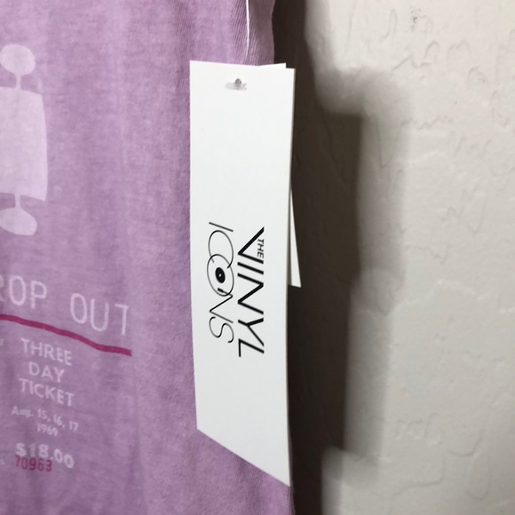 The Vinyl Icons Woodstock Ticket T-Shirt Cotton - Picture 6 of 8